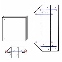 STRONGHOLD Battifreccia Schiuma - Black Edition - Superstrong a 70 lbs | Dimensione: 80x80x20cm