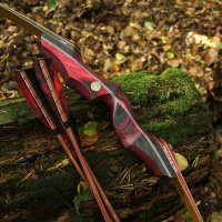 JACKALOPE - Red Beryl Hunter - 60 pollici - 20-50 lbs - Arco ricurvo Take Down