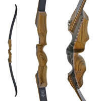 JACKALOPE - Obsidian Hunter - 60 pollici - 20-50 lbs - Arco ricurvo Take Down