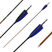 36-40 lbs | [Raccomandazione] Freccia di carbonio | MagnetoSPHERE Slim - con piume naturali - Spine: 500 | 32 pollici