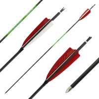 41-55 lbs | [CONSIGLIO DI PREZZO] Freccia di carbonio | SPHERE Slimline Pro - con piume naturali - Spine: 400 | 32 pollici
