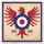 Zielscheibenauflage | Adler-Wappen - 63x63cm