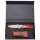 FOX OUTDOOR Coltello in damasco - pieghevole - manico in legno - fodero in pelle