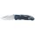 Coltello pieghevole FOX OUTDOOR - a una mano - blu - manico in plastica