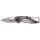 Coltello pieghevole FOX OUTDOOR - Piccolo - per una sola mano - manico in metallo perforato