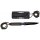 Coltello FOX OUTDOOR - Action II - nero - manico avvolto - fodero