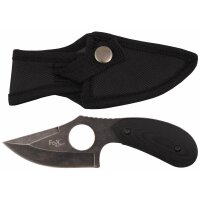 Coltello FOX OUTDOOR - con foro per le dita - manico G10...