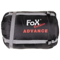FOX OUTDOOR Sacco a pelo a mummia - Advance - nero-grigio