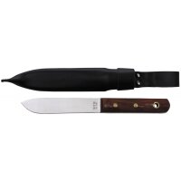 Coltello da marinaio MFH BW - manico in legno - fodero