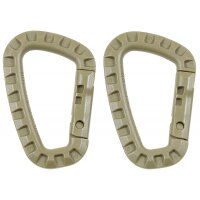 Moschettone MFH - Plastica - coyote tan &Oslash; 7 mm x...
