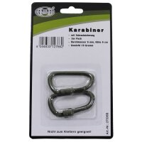 Moschettone MFH - tappo a vite - Ø 6 mm x 6 cm -...