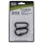 Moschettone MFH - tappo a vite - Ø 6mm x 6cm - confezione da 2 - nero