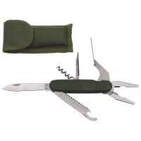 MFH Coltello tascabile - stile BW - oliva - con pinze
