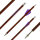 BSW Wood - Dardo balestra in carbonio in look legno - 7,5 pollici - fatto a mano - per Cobra System Adder, R9, R10