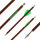 BSW Wood - Dardo balestra in carbonio in look legno - 7,5 pollici - fatto a mano - per Cobra System Adder, R9, R10