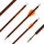 BSW Wood - Dardo balestra in carbonio in look legno - 7,5 pollici - fatto a mano - per Cobra System Adder, R9, R10