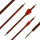 BSW Wood - Dardo balestra in carbonio in look legno - 7,5 pollici - fatto a mano - per Cobra System Adder, R9, R10