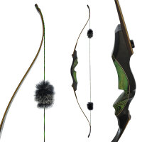 DRAKE ARCHERY ELITE Green Goblin - 60 pollici - 30-50 lbs - Arco a ricurvo da abbattere