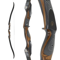 JACKALOPE - Onyx - 60-64 pollici - 30-50 lbs - Arco ricurvo Take Down