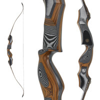 JACKALOPE - Onyx - 60-64 pollici - 30-50 lbs - Arco ricurvo Take Down