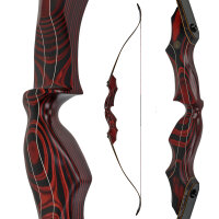 JACKALOPE - Red Beryl - Refined Tournament - 62-68 pollici - 30-50 lbs - Arco ricurvo Take Down