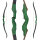 2nd CHANCE | JACKALOPE - Malachite - 60 Zoll - 55 lbs - Take Down Recurvebogen | Rechtshand