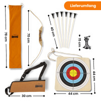 FLITZEBOGEN Bamboo - 27,5 pollici - Set arco per bambini