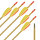Freccia completa | BSW Old Wood - Legno - con punta in stagno - 24-30 pollici