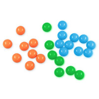 Sfere colorate per gemelli - &Oslash; 17 mm - 25 pezzi