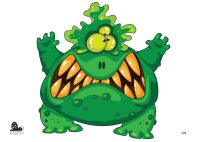 STRONGHOLD Bersaglio fantasia - Monster III - 42 x 59 cm...