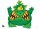 STRONGHOLD Bersaglio fantasia - Monster III - 42 x 59 cm - idrorepellente/antistrappo
