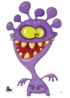 STRONGHOLD Bersaglio fantasia - Monster V - 42 x 59 cm -...