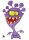 STRONGHOLD Bersaglio fantasia - Monster V - 42 x 59 cm - idrorepellente/antistrappo