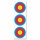 FITA Bogenscheiben-Auflage - 3er Spot, vertikal - Recurve - 22x66 cm - Nylon verstärkt