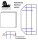 STRONGHOLD Battifreccia Schiuma - Edizione nera - Interruttore - fino a 70 libbre - 60x60x20cm